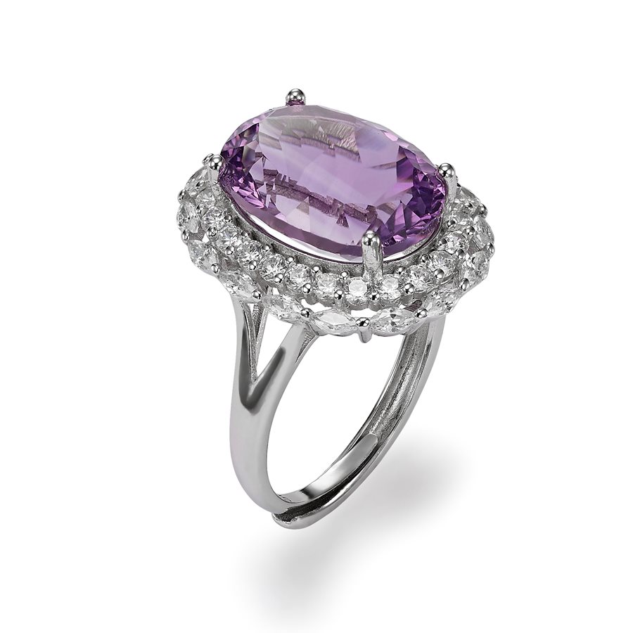 PURPLE SPHERE RING