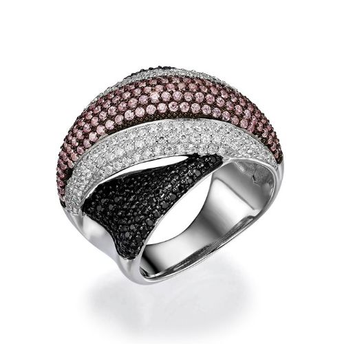 SPARKLING RIBBONS RING