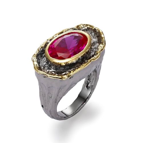 RUBY SPHERE RING