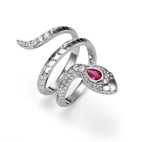 RUBY SNAKE RING